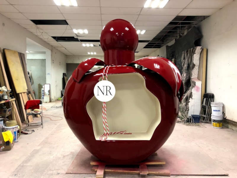 intervención artistica en manta